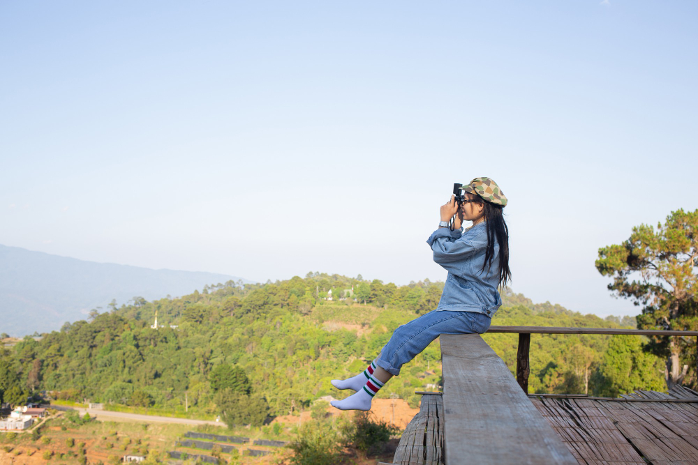 Walking Girl Watching in Dong Ha Vietnam